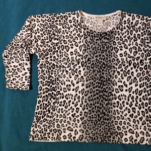 Animal Print Light Weight Sweater